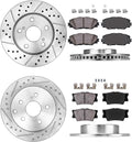 5 Lug Rotors + Ceramic Brake Pads + Clips H223