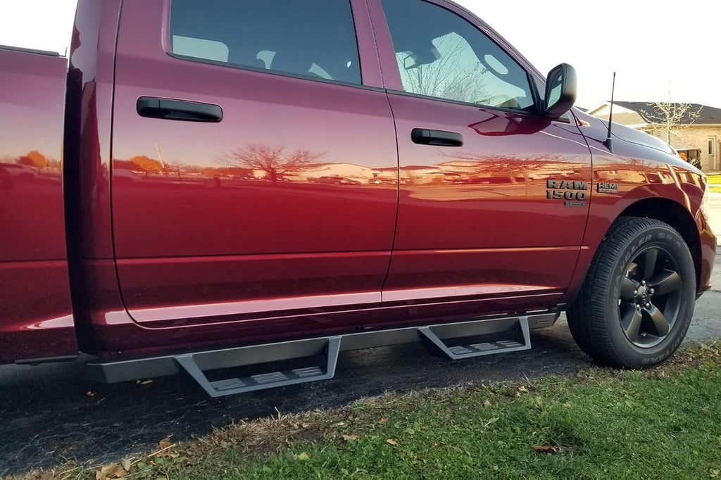 Black Drop Side Steps Running Boards for Tacoma Double Cab Z643