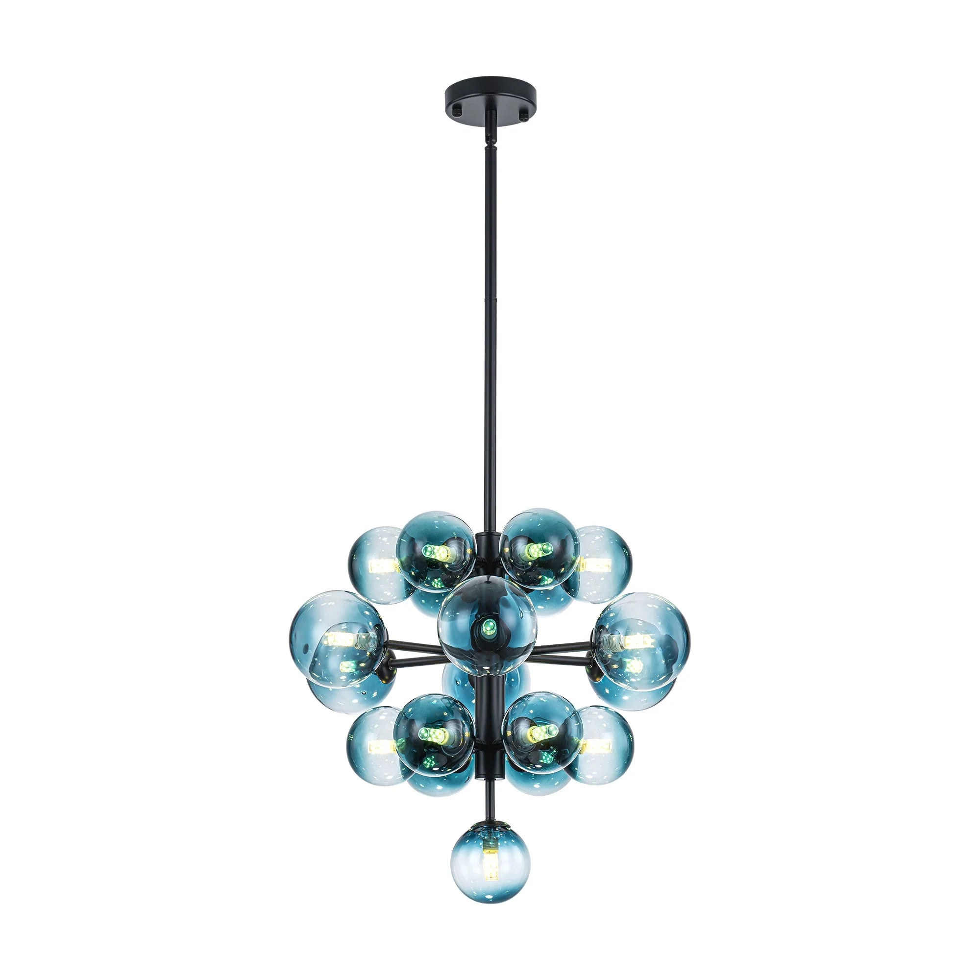 Dimmable Tiered Glass Globes Chandelier P110