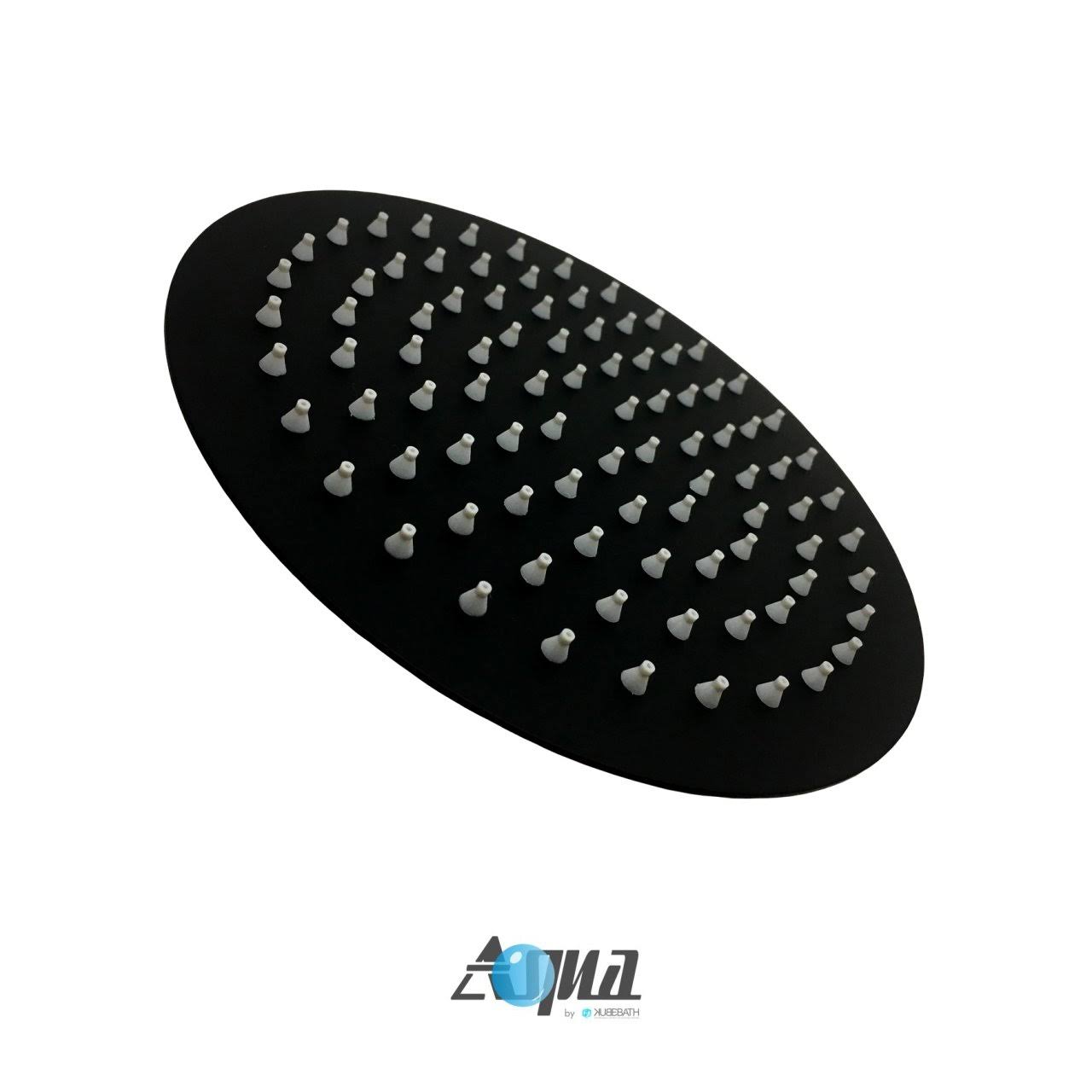 Matte Black 8 inch Rain Shower Head Shower Set D154018