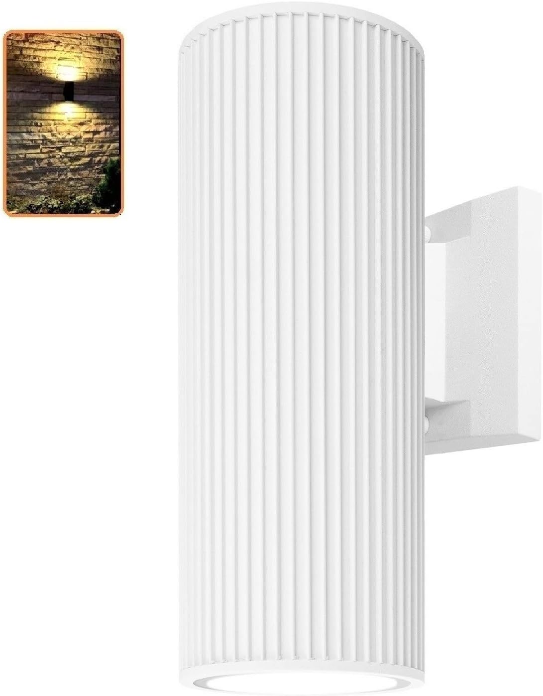 White Die-Casting Aluminum Waterproof Outdoor Wall Light L5918