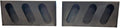 Triple Oval Slanted Steel Light Box (1 pair) Q351384