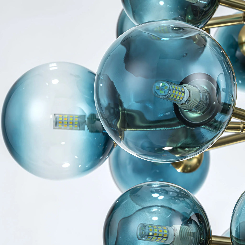 Dimmable Tiered Glass Globes Chandelier P110