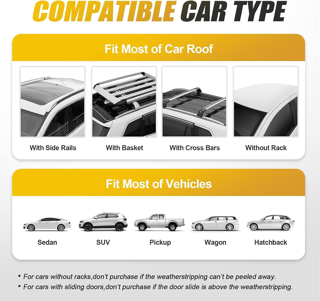 Rooftop Cargo Carrier Bag, 20 Cubic Feet Heavy Duty 100% Waterproof Car Roof Bag with Anti-Slip Mat, 6 Door Hooks, Storage Bag J775567