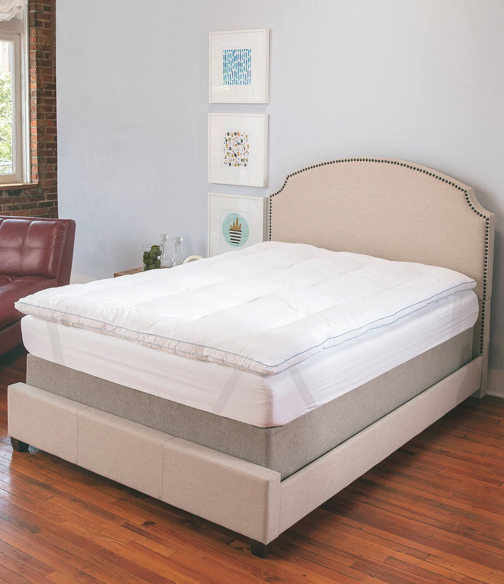 Queen Memory Foam and Fiber Mattress Topper N209849
