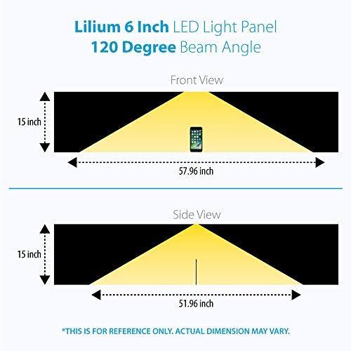 6 inch Warm White Modular LED Under Cabinet Lighting Pro Kit (12 Panels) X9597