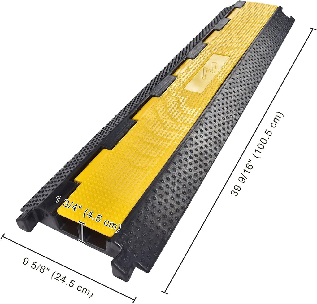 2 Channel Rubber Cord Protector Speed Bump Pack of 2 G5661