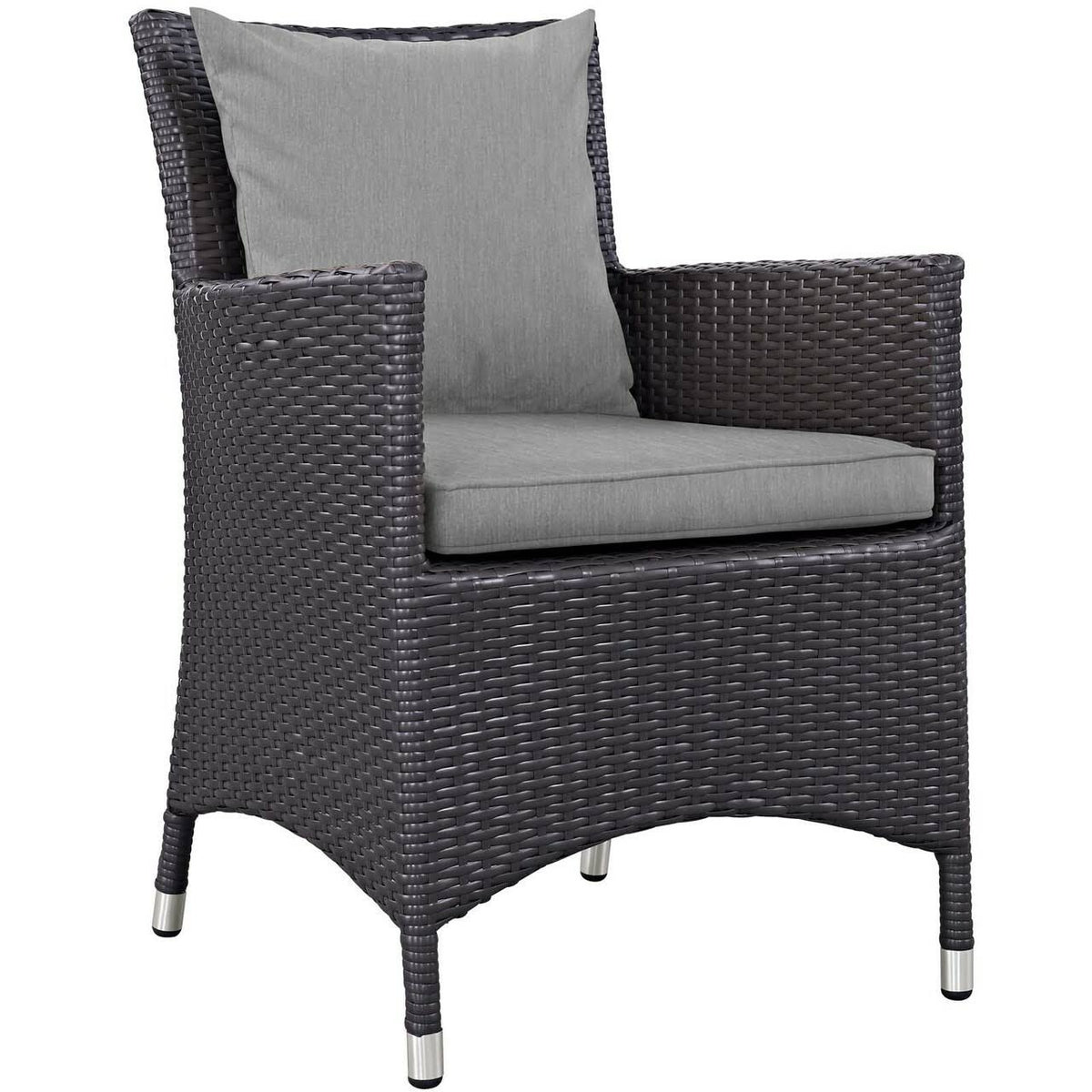 Rattan Wicker Side Dining Chair Armchair L646