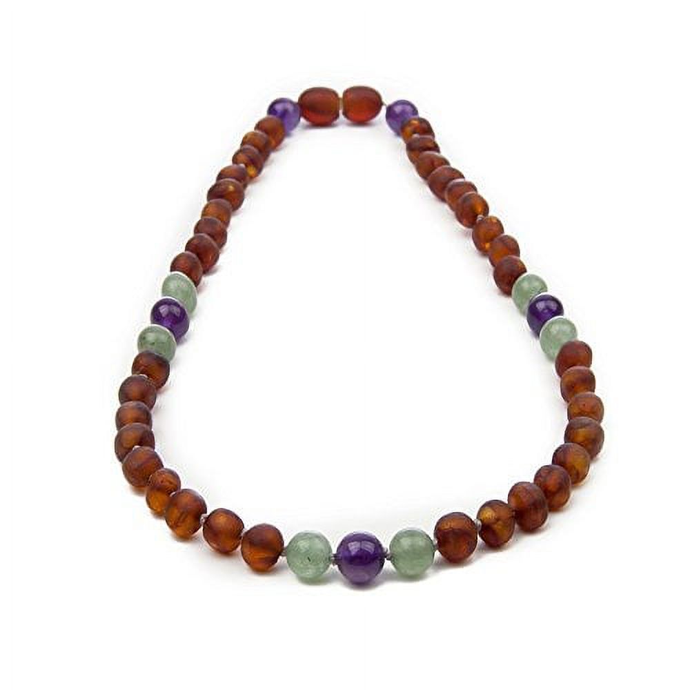 Baltic Amber Necklace, Polished Handmade, Raw Cognac, 12-12.5 Inches R8630