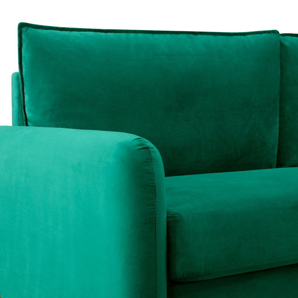 Green Upholstered Loveseat Sofa C840