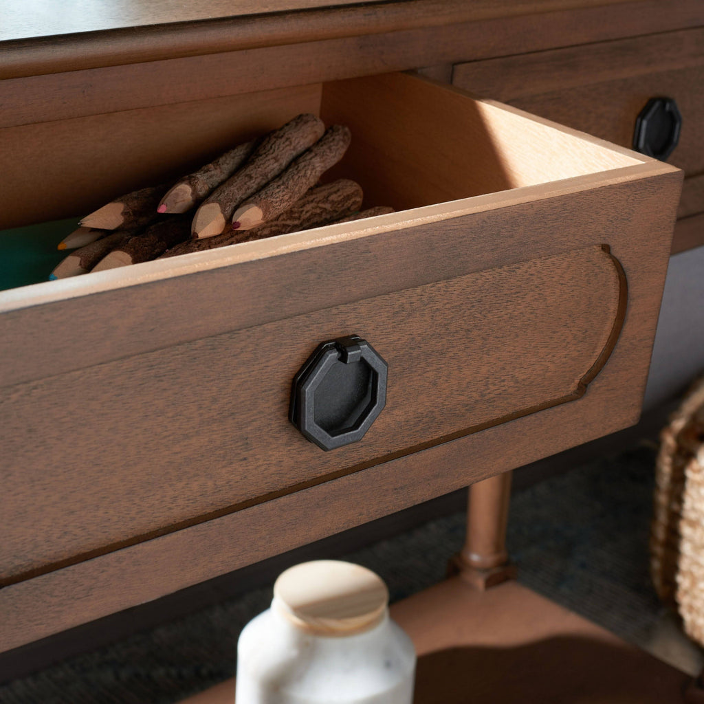 Brown 2 Drawer Console Table H58032