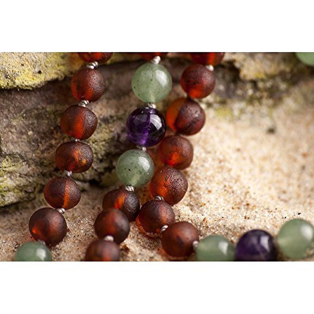 Baltic Amber Necklace, Polished Handmade, Raw Cognac, 12-12.5 Inches R8630