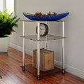 Clear Glass 3-Tier End Table C51955