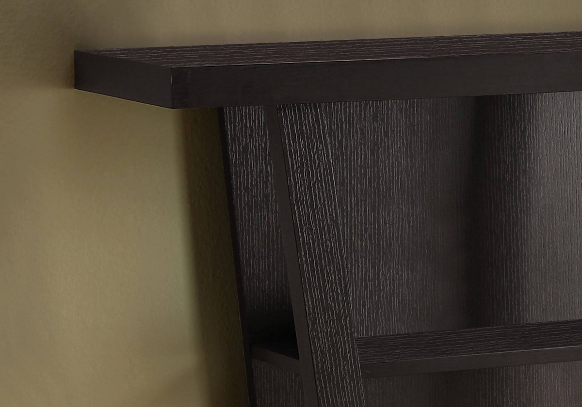 Cappuccino Finish Hollow Core Accent Table J7662