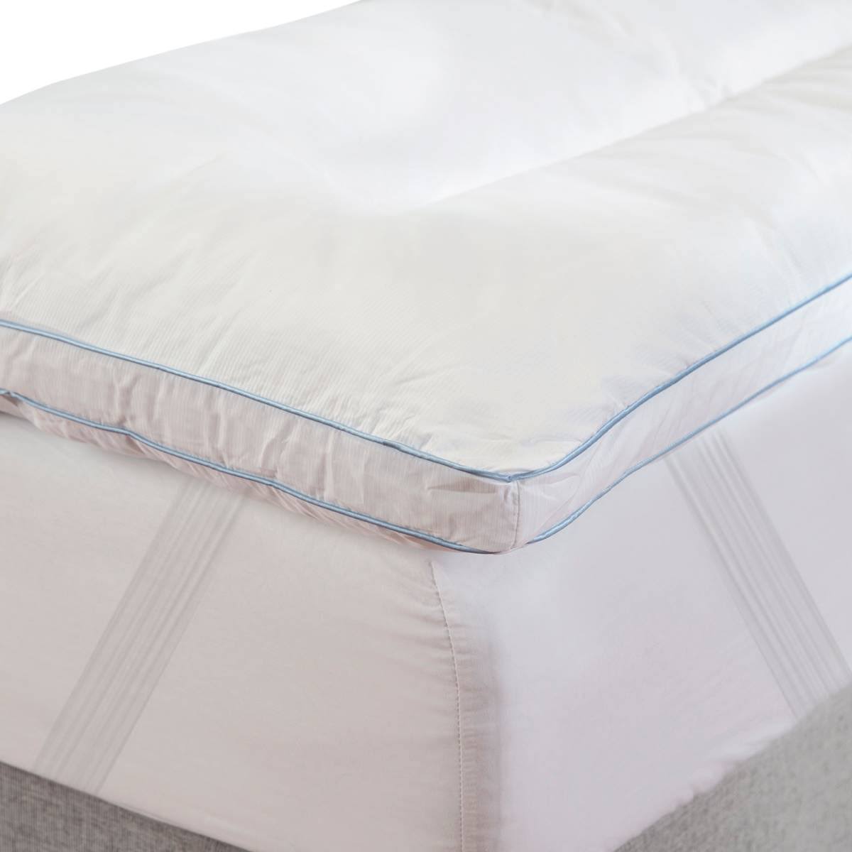 Queen Memory Foam and Fiber Mattress Topper N209849