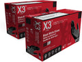 3 Mil Black Nitrile Disposable Industrial Gloves, Large, 2 Boxes of 100 F959253