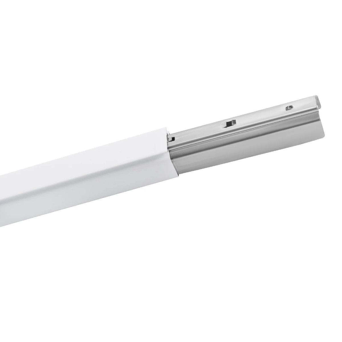 White Ceiling Mount Curtain Track Kit with Hooks A971