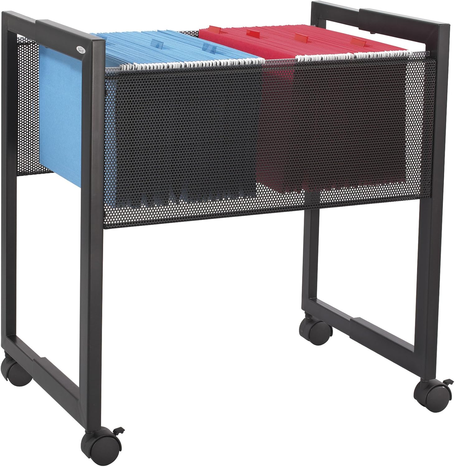 Locking Mobile File Cart, Black L15916