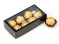 6 PK Clear Rectangle Candy Boxes with Black Trim T997982