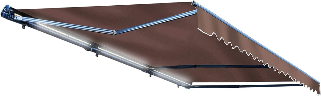 Green Motorized Retractable Patio Awning 16 x 10 Feet B61785