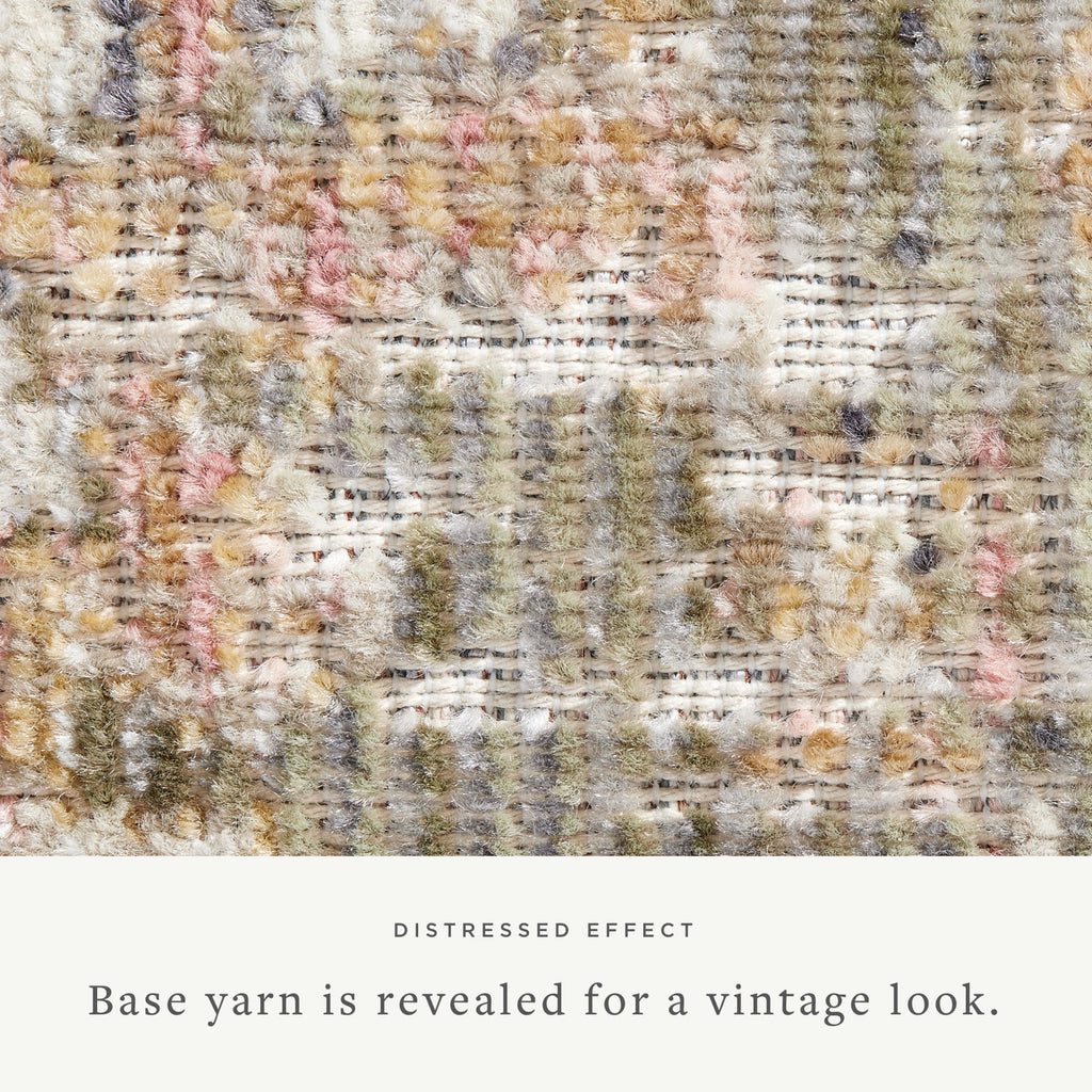Sage/Blush 2'-7" x 8'-0" Area Rug I17065