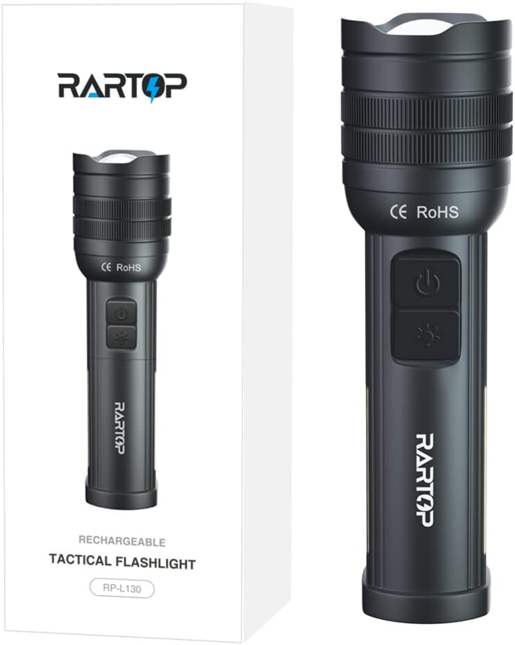 Rechargeable Tactical Flashlight with 5200mAh Battery O721383