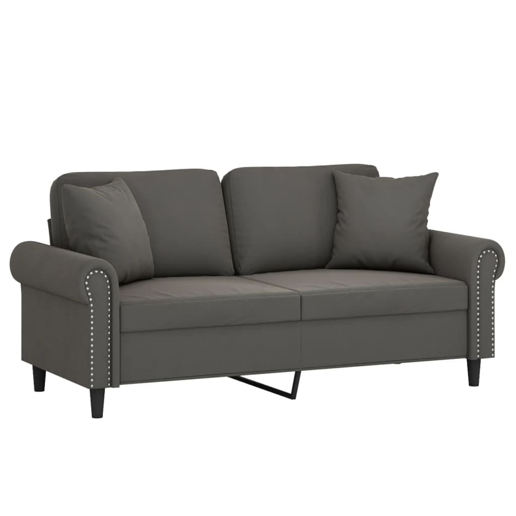 2-Seater Sofa Dark Gray 55.1" T7819