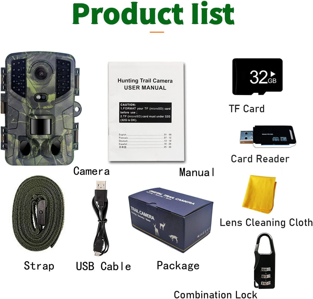 20MP Waterproof Game Camera with Night Vision, Pack of 2 K7782