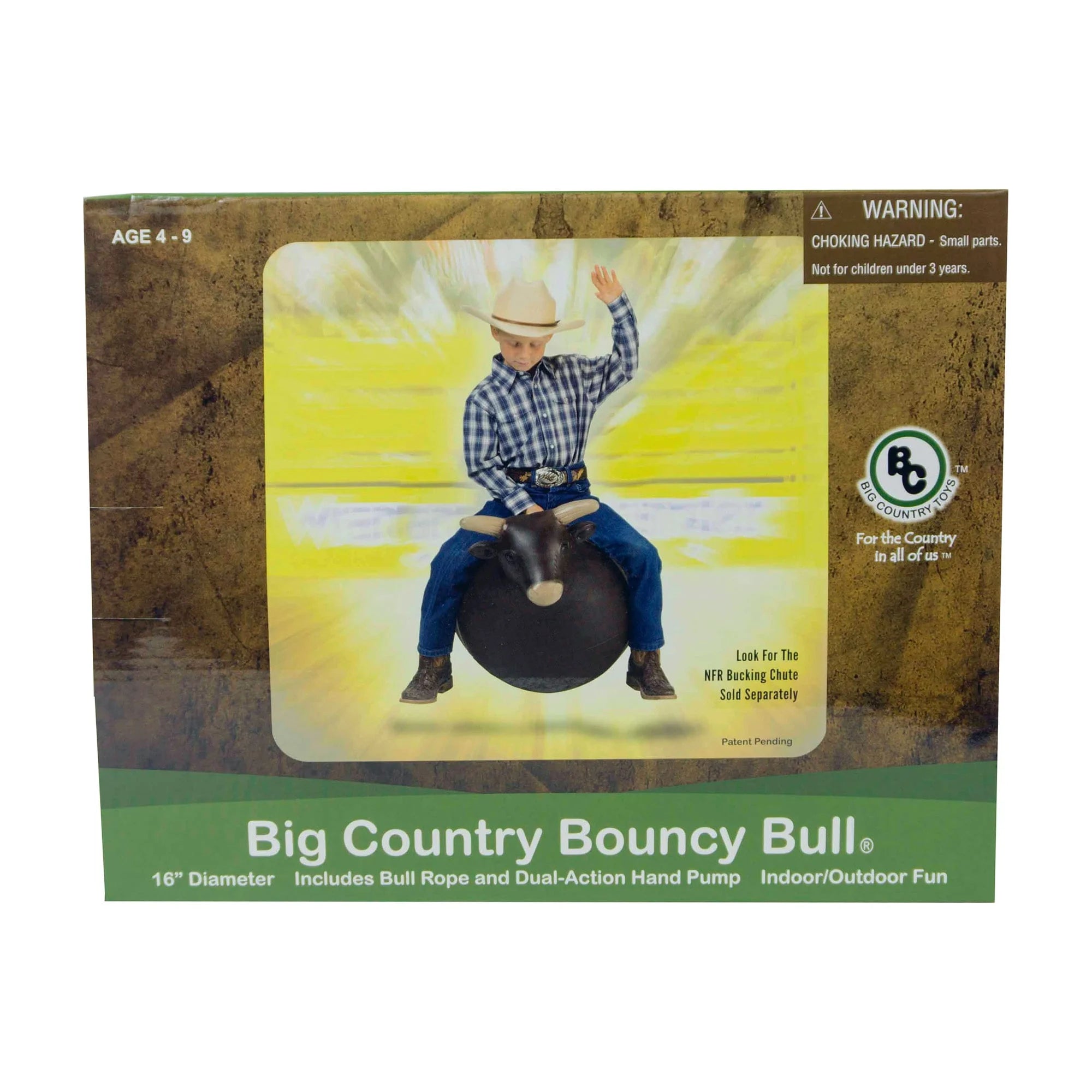 Inflatable Bouncy Bull Rodeo Ride-on Toy E595192