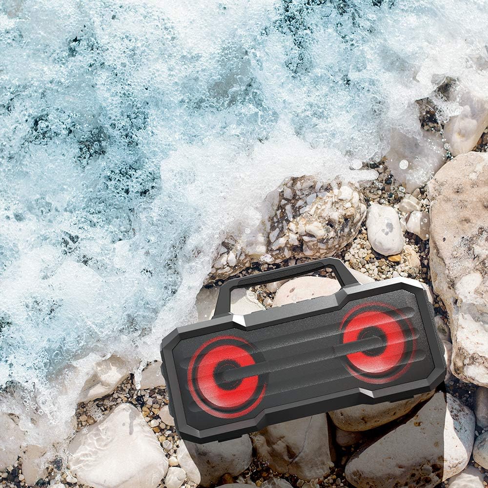 IPX6 Waterproof Portable Wireless Speaker with Built-in Microphone Y514663