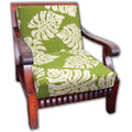 Monstera Leaf Cushion Seat Cover 1 Pair Set, Canvas Fabric Z726