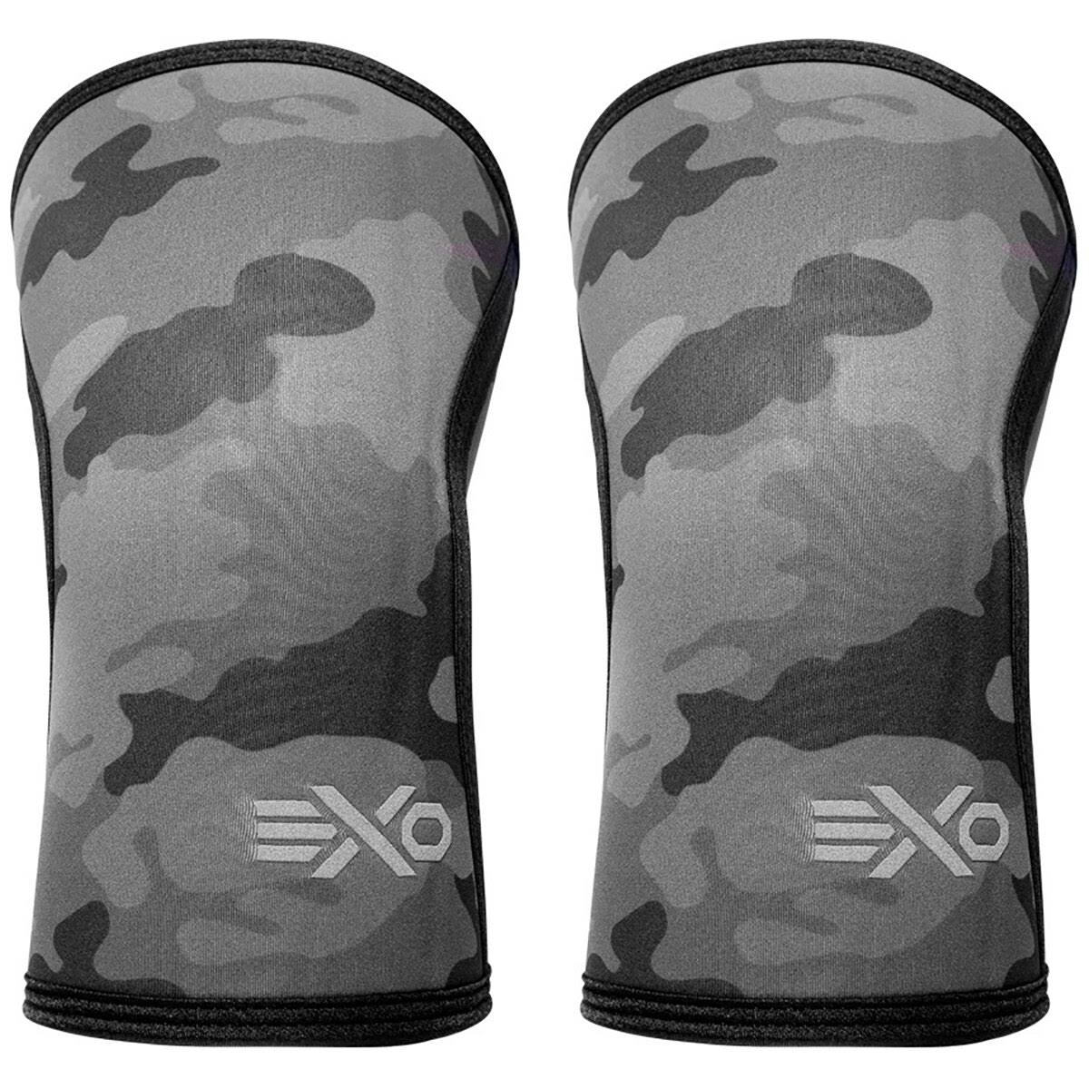 5mm Neoprene Compression Fit Knee Sleeves - Small - Black Camo X3078