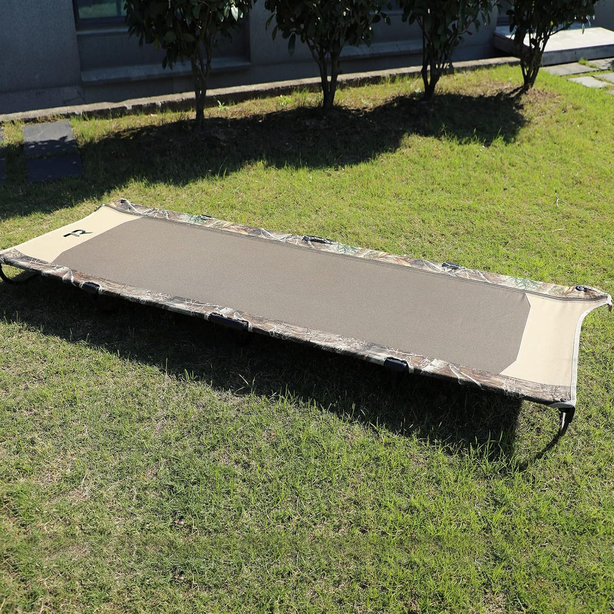 Camo Foldable Camping Cot with Carry Bag W965008