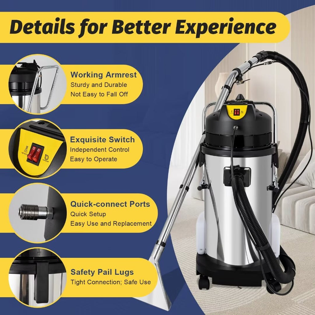 Stainless Steel 3 in 1 Wet/Dry Shop Vacuum with Blower T1973