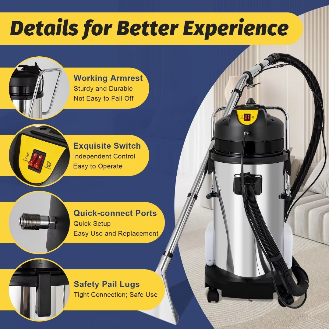 Stainless Steel 3 in 1 Wet/Dry Shop Vacuum with Blower T1973