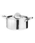 Hammered Stainless Steel Tri-Ply Stock Pot with Lid U790