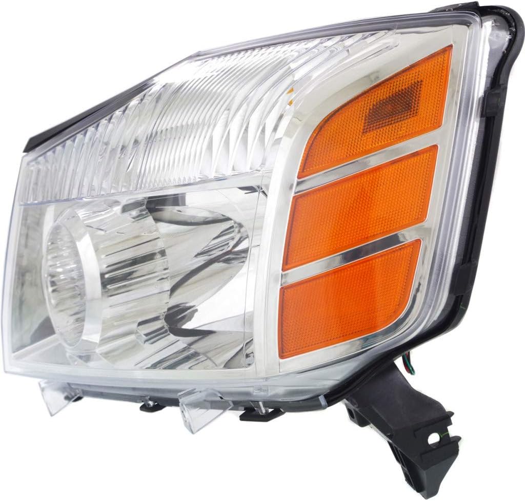 Headlight Driver and Passenger Side with Bulbs C714
