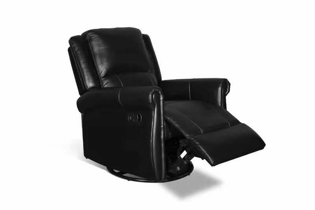 Brown PU Manual Swivel Glider Recliner Chair U203302
