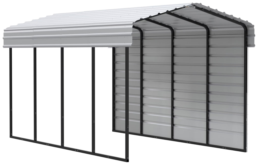 Galvanized Steel Carport Kit, 10' x 20' x 9' H811