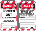 Lockout Tag, 3-1/4 In. W x 5-3/4 In. H, PK100 Z89153