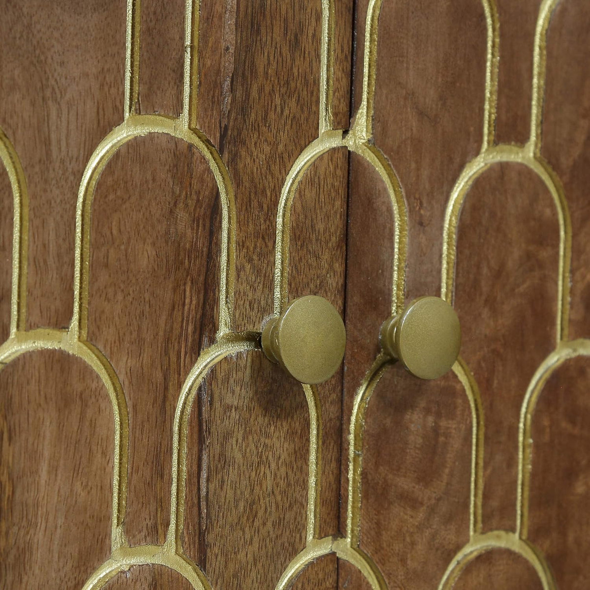 Walnut 2 Door Wooden Cabinet N996810