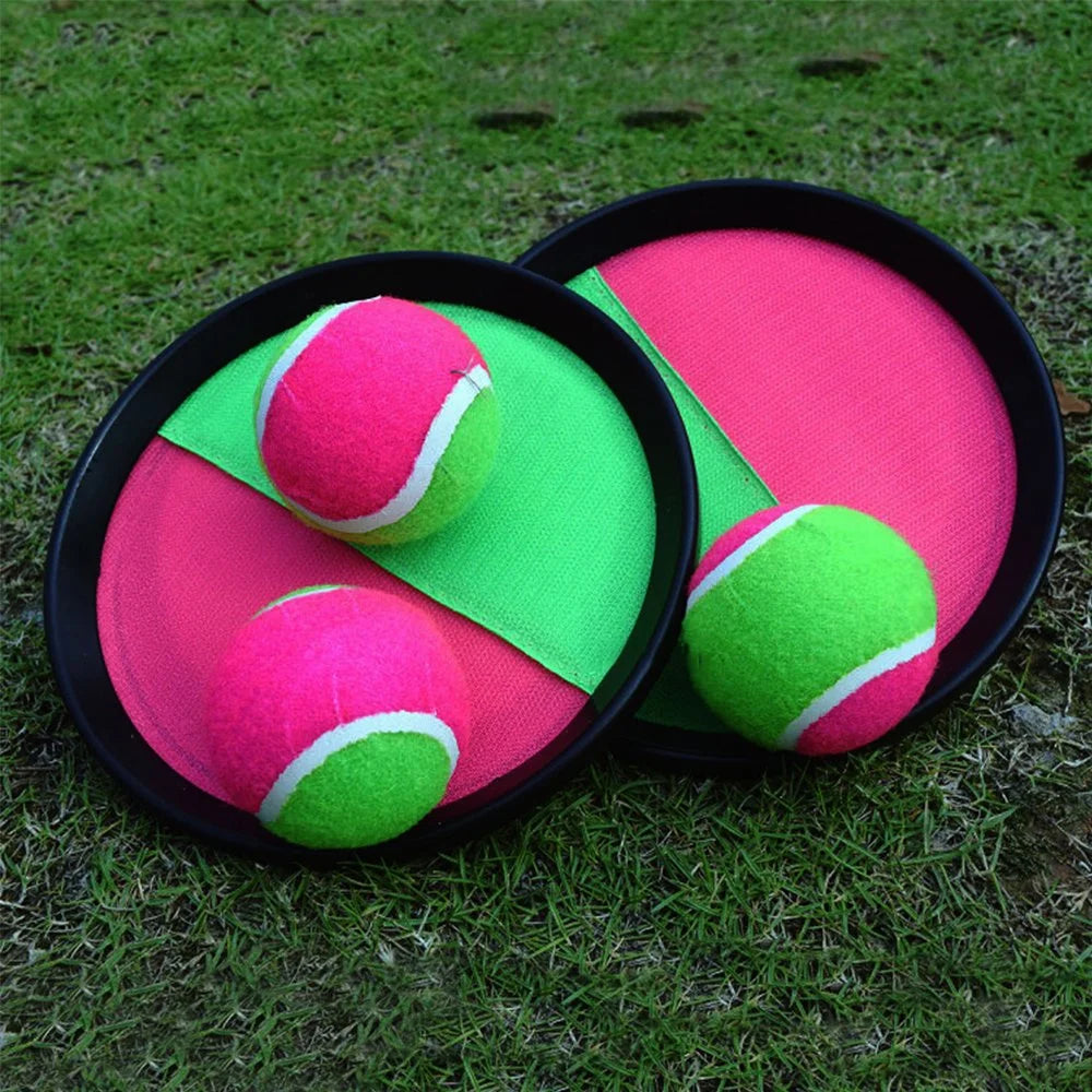 Toss and Catch Ball Game with Disc Paddles I569