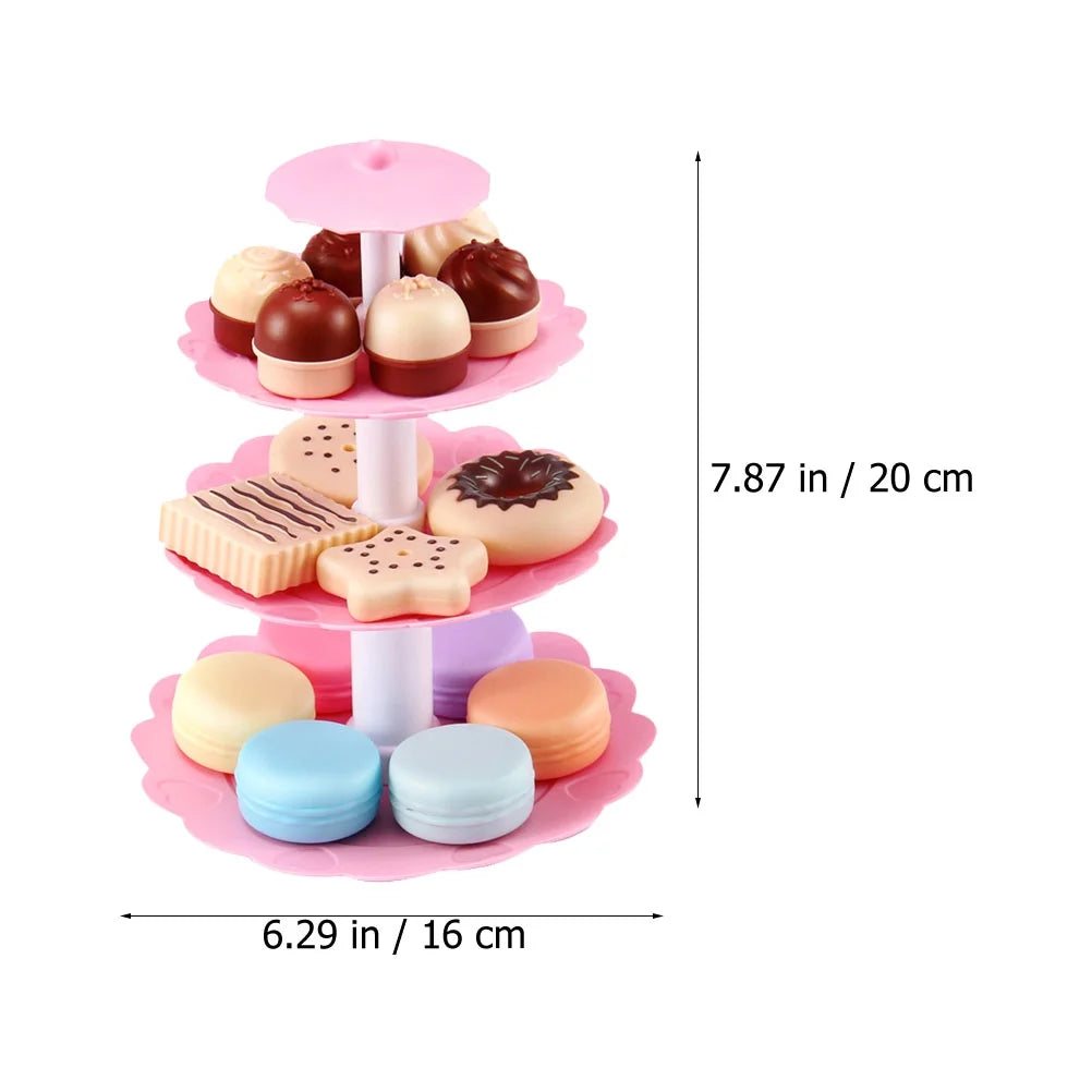 Kids Simulation Macaron Cake Toys D207069