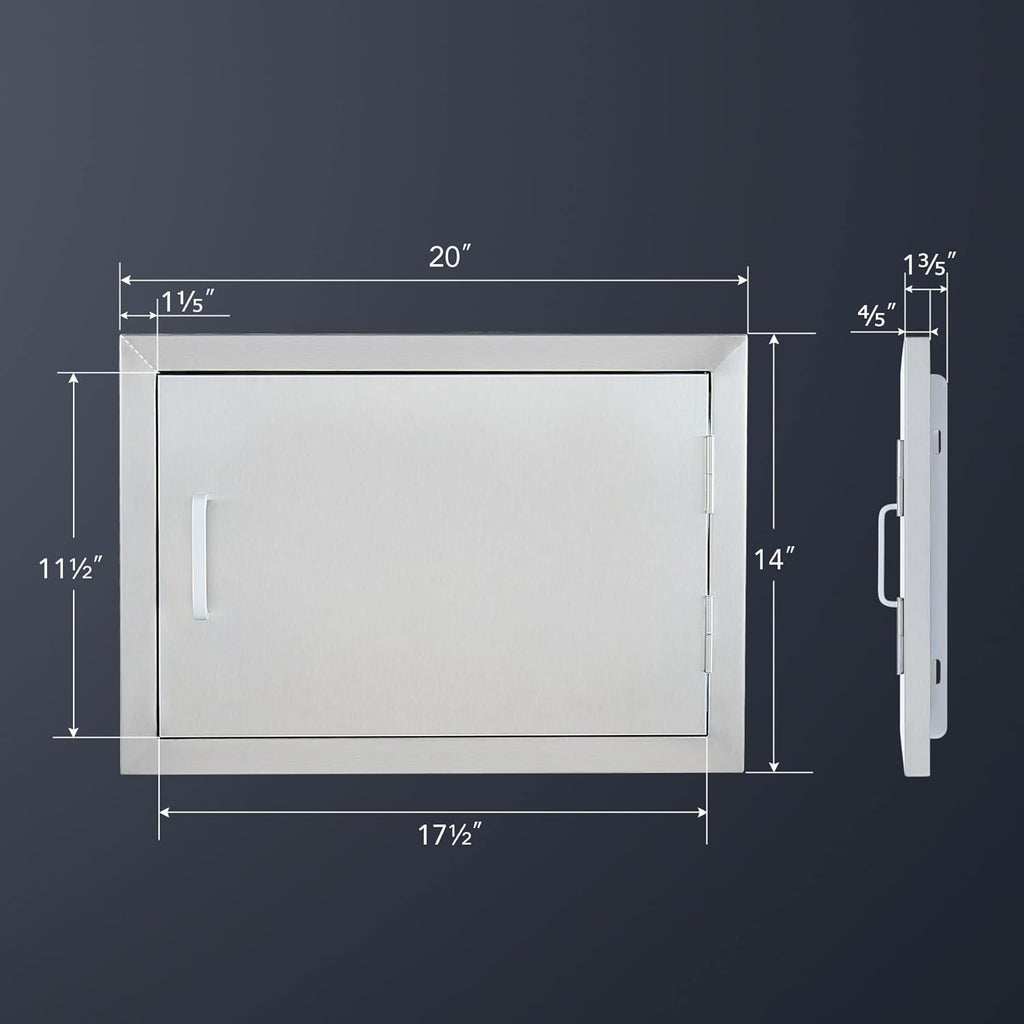 Weatherproof 304 Stainless Steel Single Access Door (20 W x 14 H) O425962