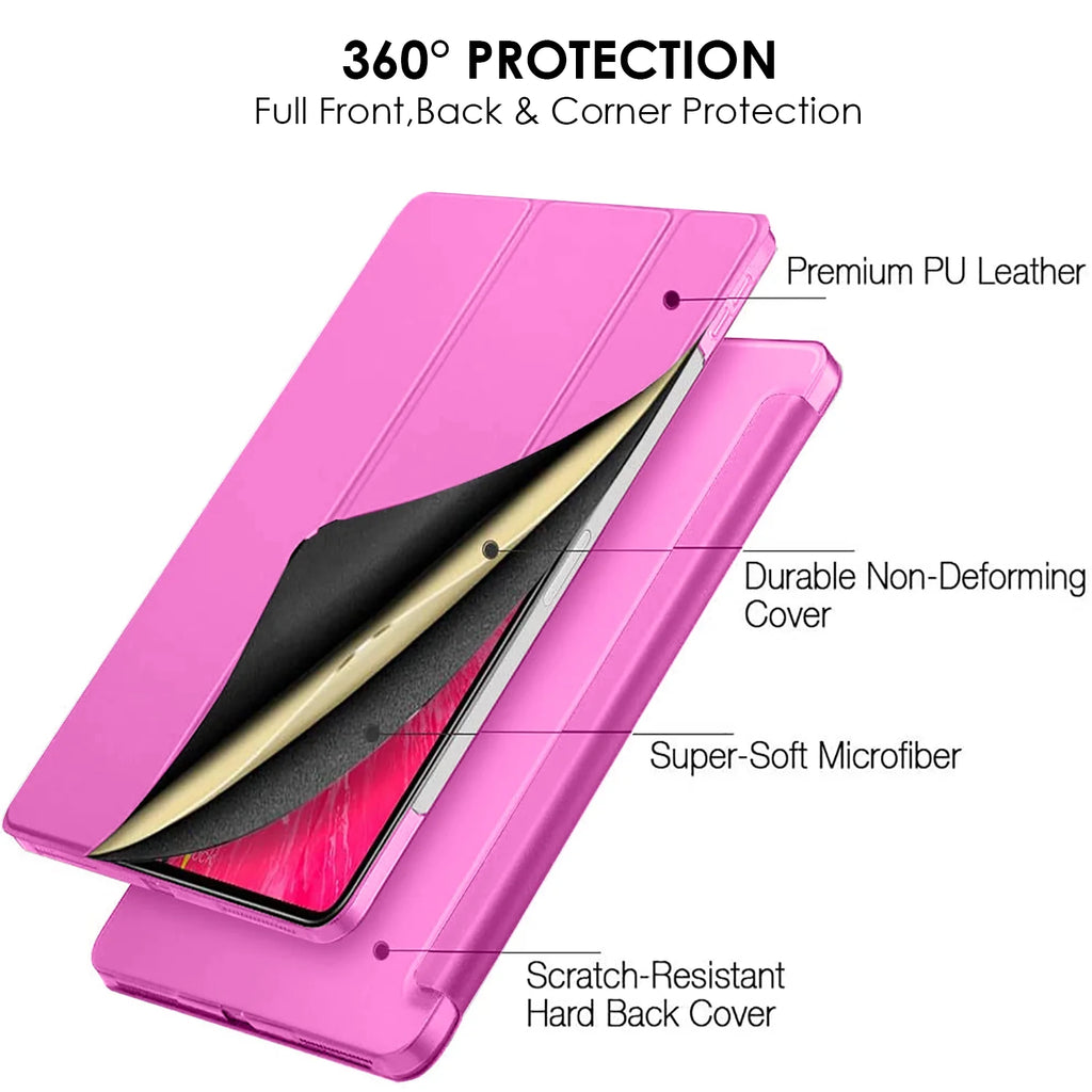 Pink Slim Lightweight Protective PC Dual Angle Stand Cover for iPad Pro 12.9 Inch W969
