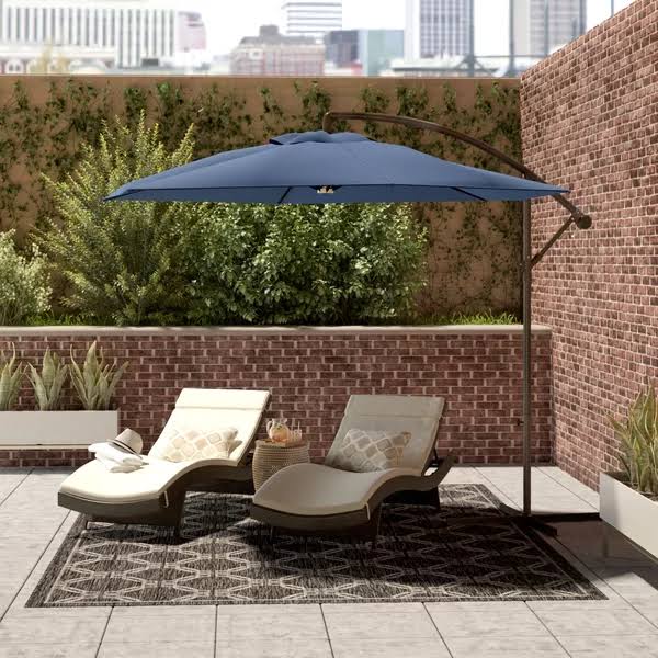 Navy Blue Cantilever Umbrella M96054