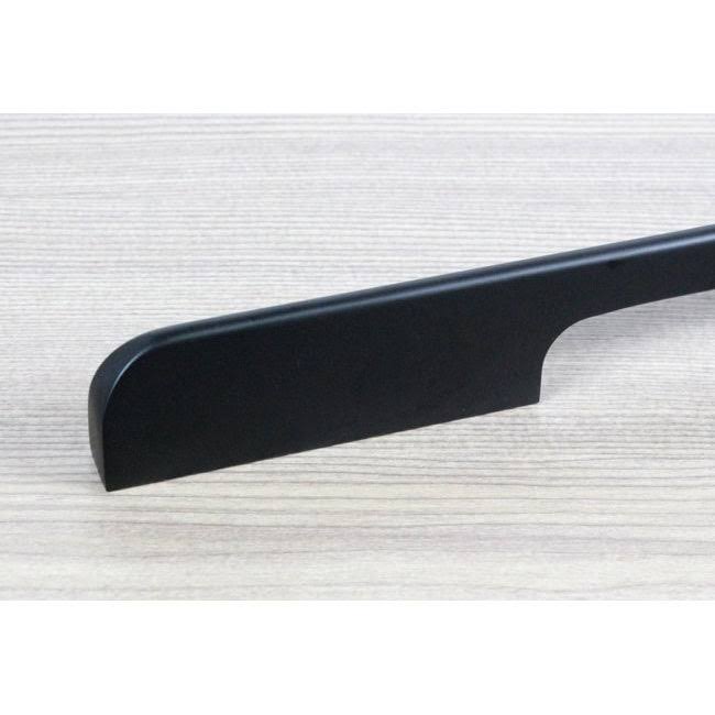 8-Inch Solid Matte Black Cabinet Bar Pull Handle (Case of 10) U64669