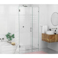 38.25x22 W x 78x22 H Hinged Frameless Shower Door P6757