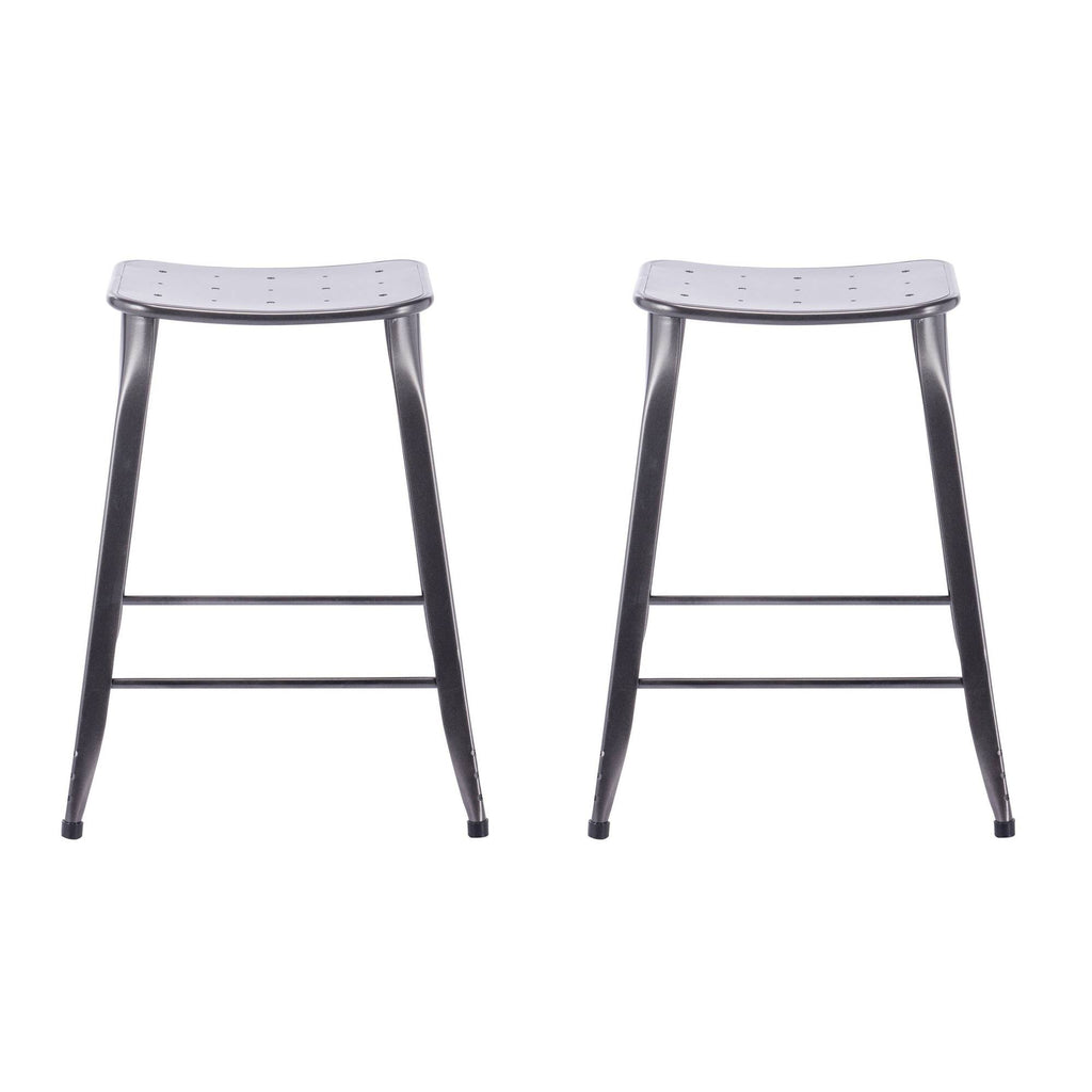 Charcoal Backless Counter Stool, 2 pack G75643