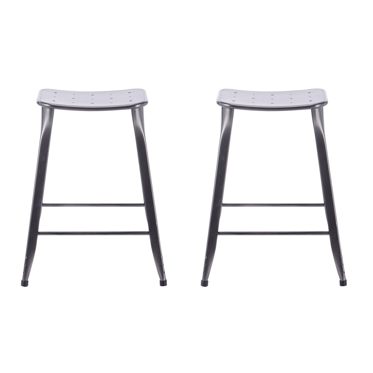 Charcoal Backless Counter Stool, 2 pack G75643